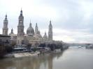 Zaragoza(085)-La Basílica del Pilar desde el Puente de Piedra