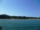 Santander(90)-Playa de los Peligros,Hotel Real,Casa-Palacio del Promontorio desde lejos